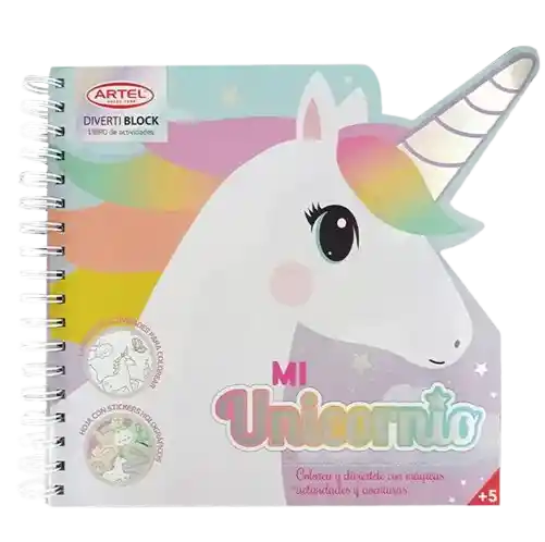 Artel Divertiblock - Block Para Colorear Unicornio