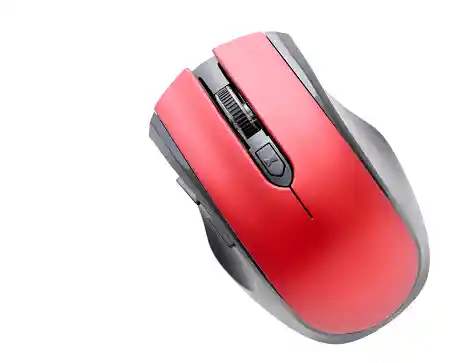 Mouse Inalambricos Comtronics 7500 Recargable 2.4ghz Rojo