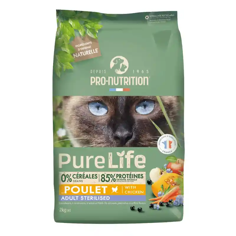 Pure Life Gato Adulto Esterilizado Con Pollo 2 Kg