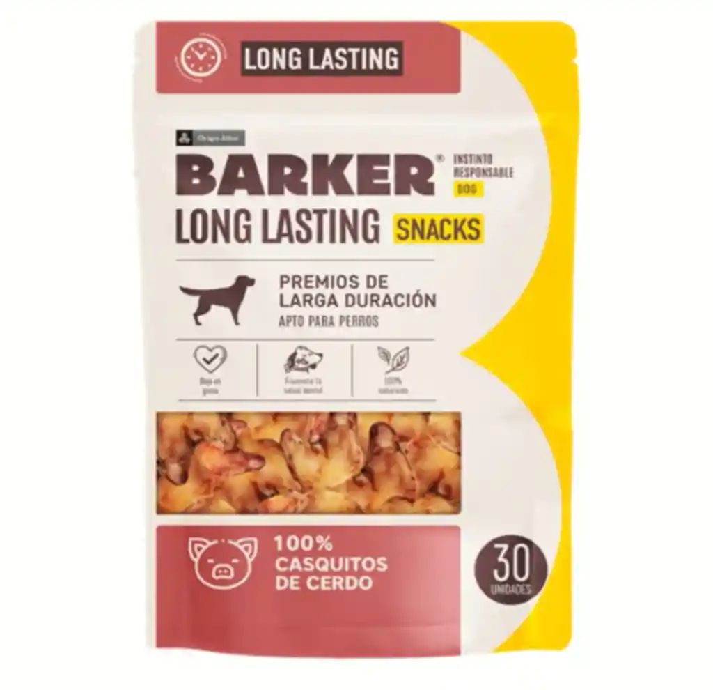 Barker Snacks Canino Casquitos De Cerdo 30und