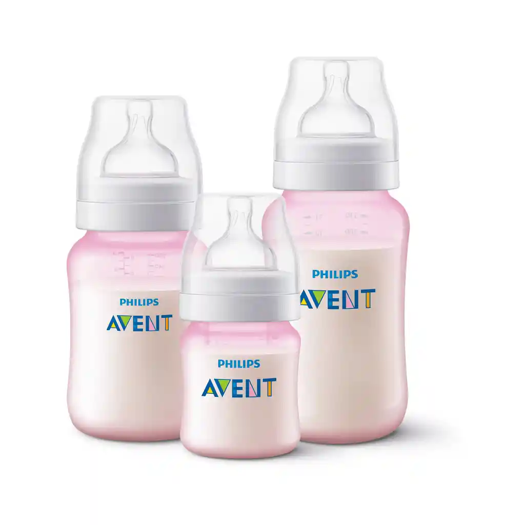 Set 10 Vasos De Almacenamiento 0m+ 180ml + 3 Mamaderas Pink