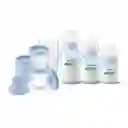 Set 10 Vasos De Almacenamiento 0m+ 180ml + 3 Mamaderas Blue