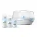 Esterilizador A Vapor Para Microondas + 3 Mamaderas Blue