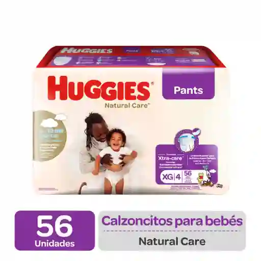 Pañales Huggies Natural Care Pants Xg X56 Unidades