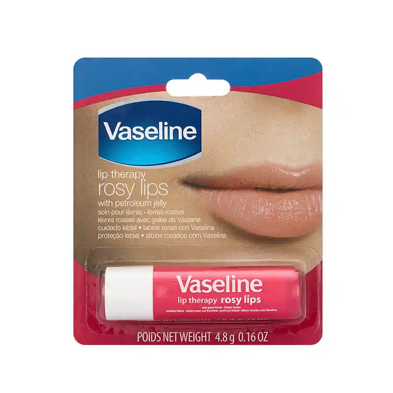 Bálsamo Labial Vaseline Lip Therapy Rosa 4,8 Gr