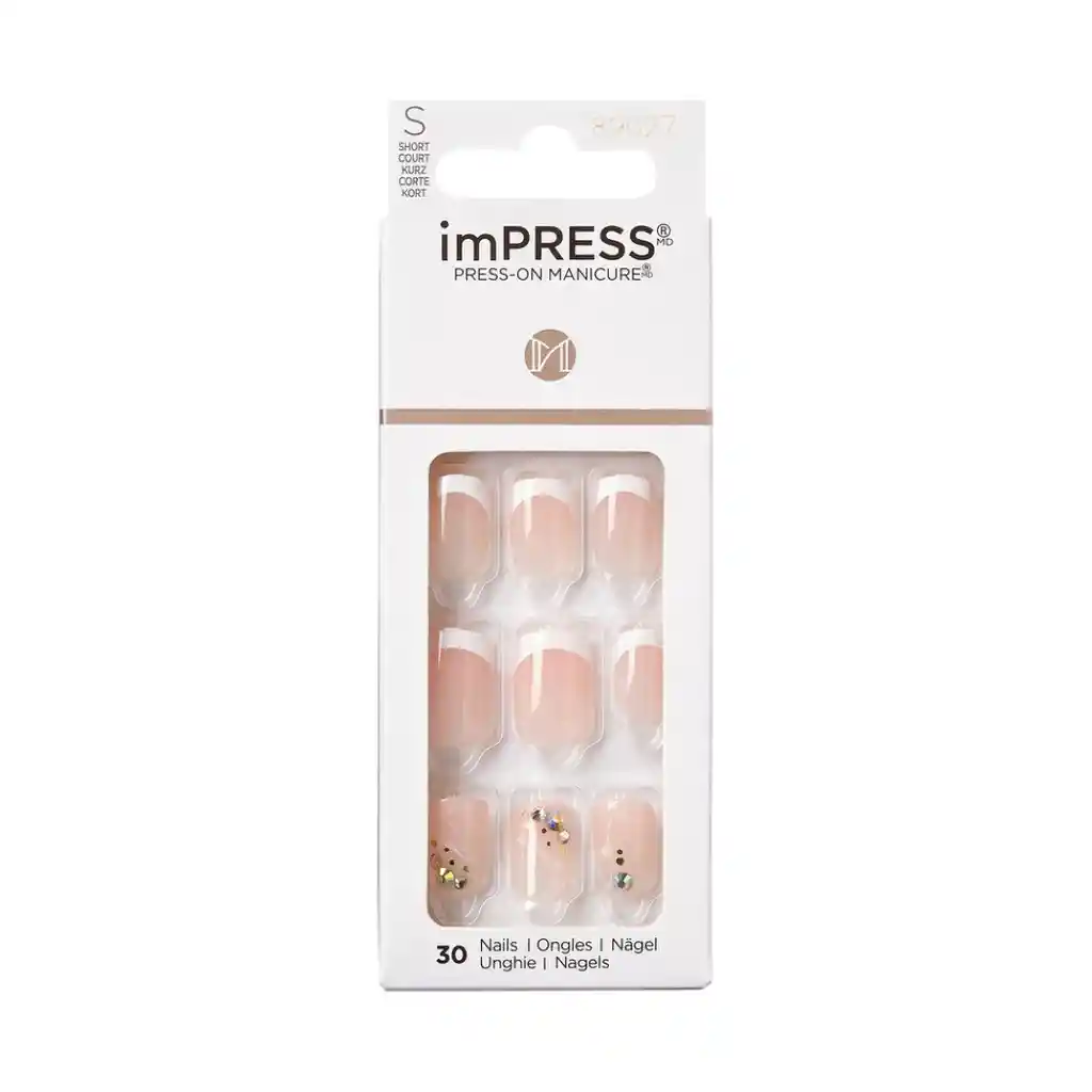 Uñas Postizas Kiss Impress Press On My Worth