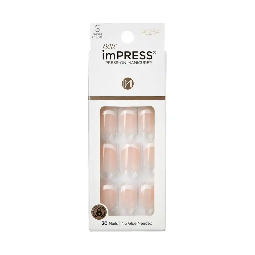 Uñas Postizas Kiss Impress Press On Chic Simple