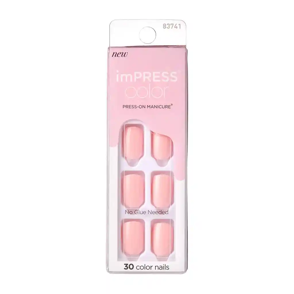 Uñas Impress Kiss Color Pick Me Pink