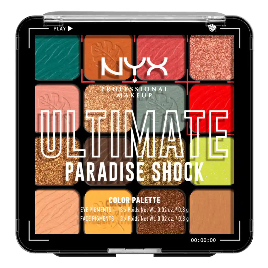 Paleta De Sombras Nyx Professional Makeup Ultimate Paradise Shock