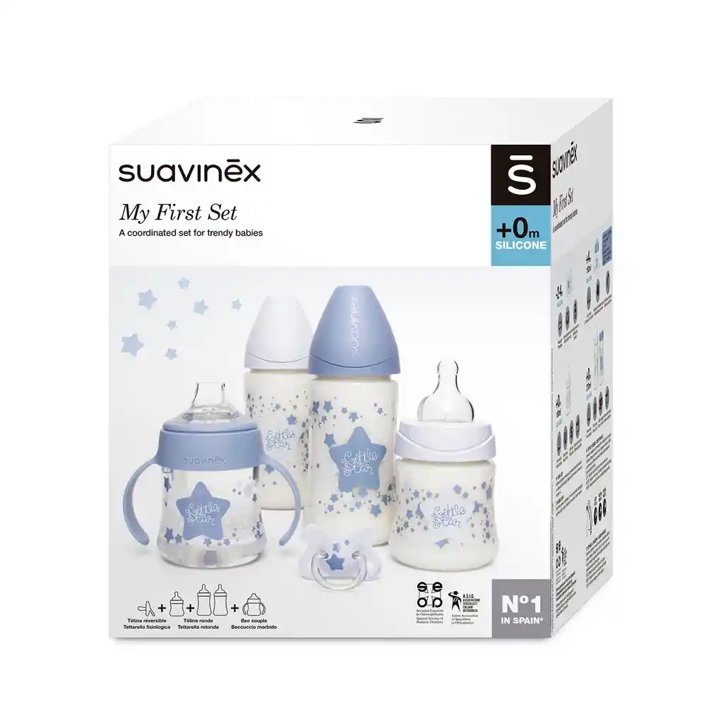 Pack Para Regalo De Mamaderas Estrellas Suavinex