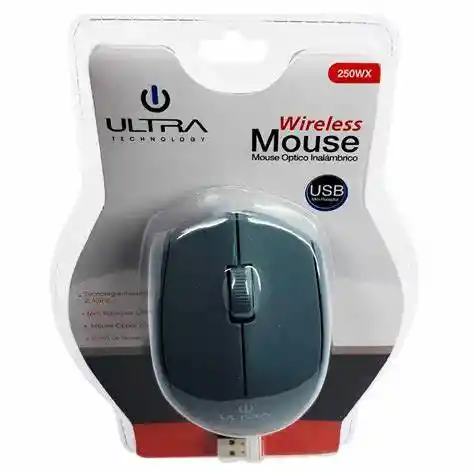 Mouse Inalambrico Ultra 250wr De 2.4ghz Gris