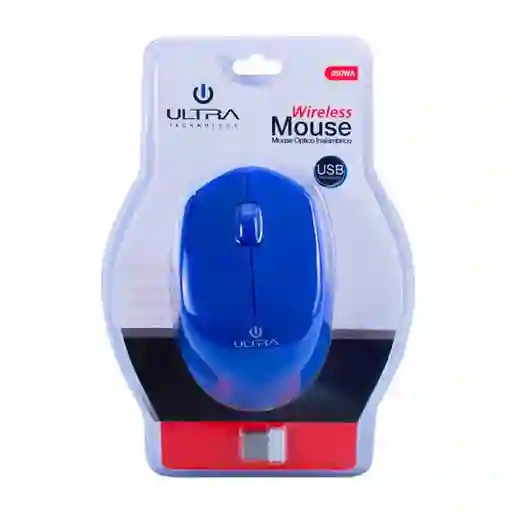 Mouse Inalambrico Ultra 250wr De 2.4ghz Azul