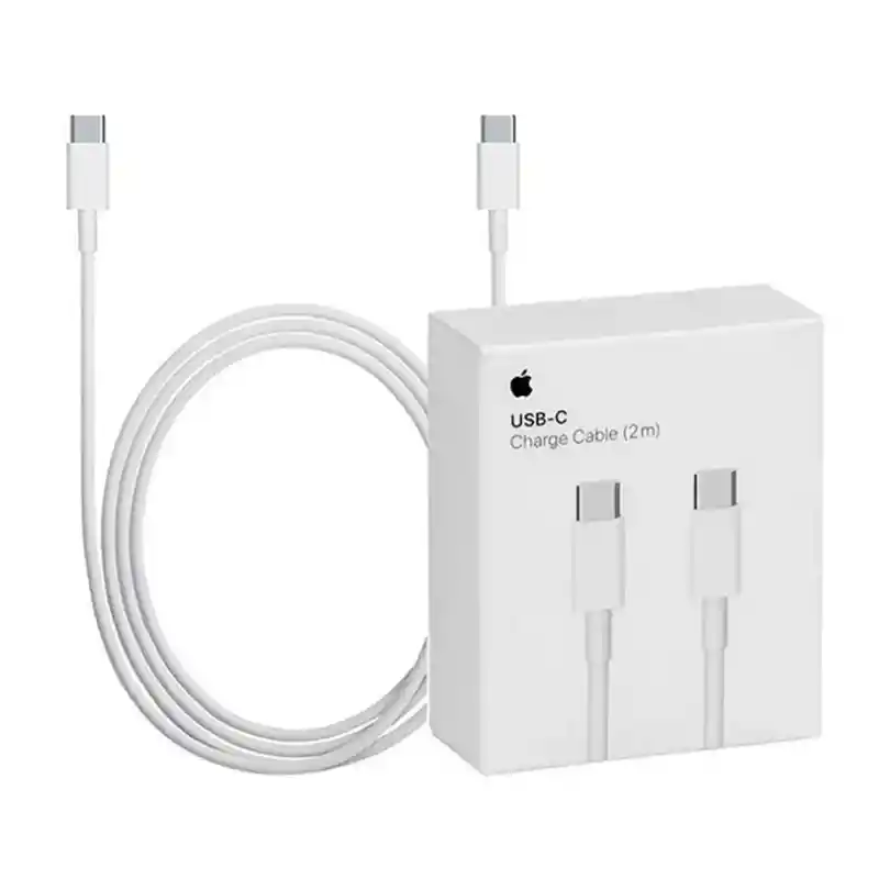 Cable De Carga Para Iphone 16 Plus De 2 Metros Certificado De Usb C A Usb C