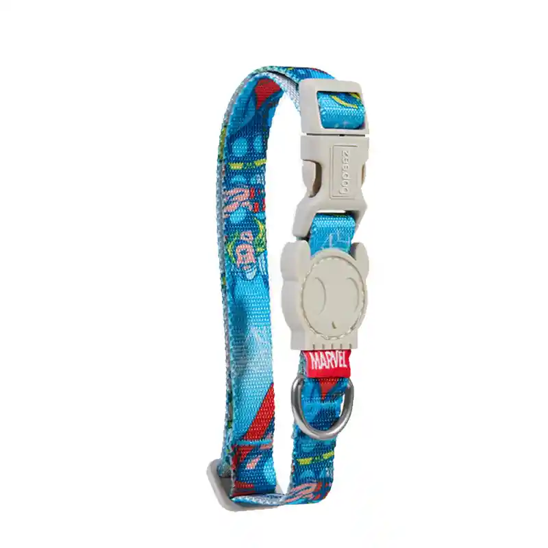 Zee Dog - Collar Marvel Thor Perros Xs (edicion Especial) Cuello 23-33 Cm