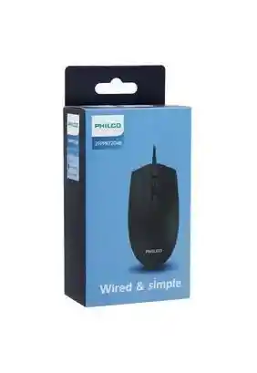 Mouse Usb Alámbrico Philco Negro