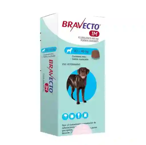 Bravecto 20-40 Kg 1mes	