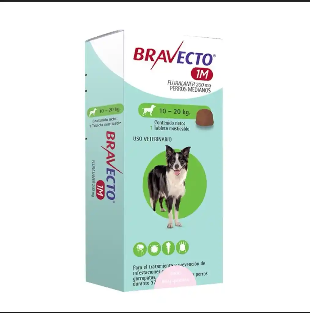 Bravecto 10-20 Kg 1mes	