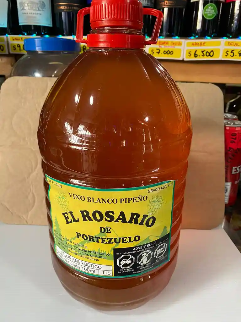 Pipeño El Rosario De Portezuelo Chillan 5 L