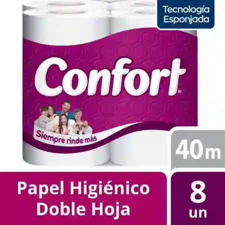 Papel Higiénico Confort 8und 40 Mts