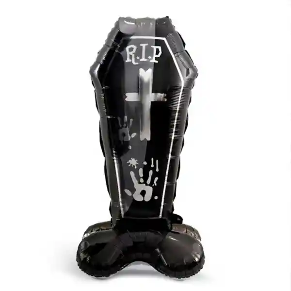 Decoracion Inflable Halloween Ataud 115x17 Cm 148 Cms