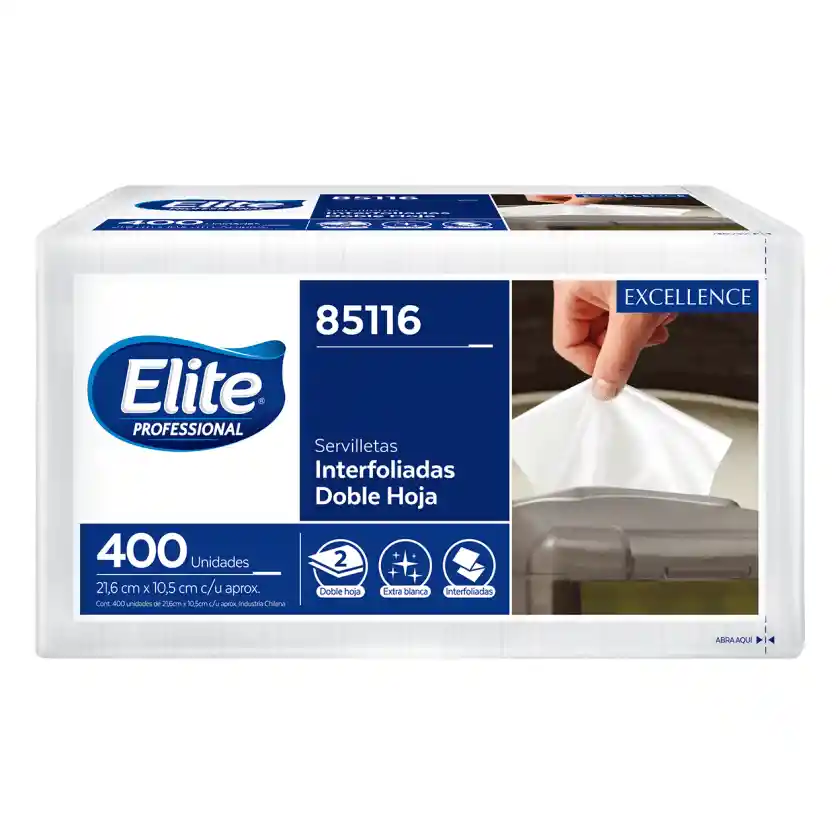 Servilletas Elite Interfoliadas 400un