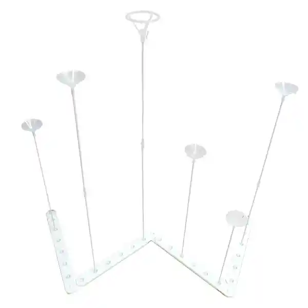 Base Globos Multiforma 6 Varillas 54 Cms