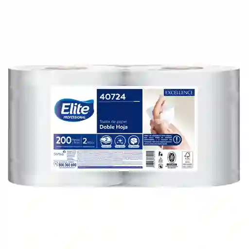 Toalla De Papel Elite 2un 200mts (código 40724)