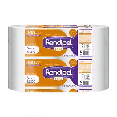 Papel Higiénico Rendipel 6un 300mts (código 52309)