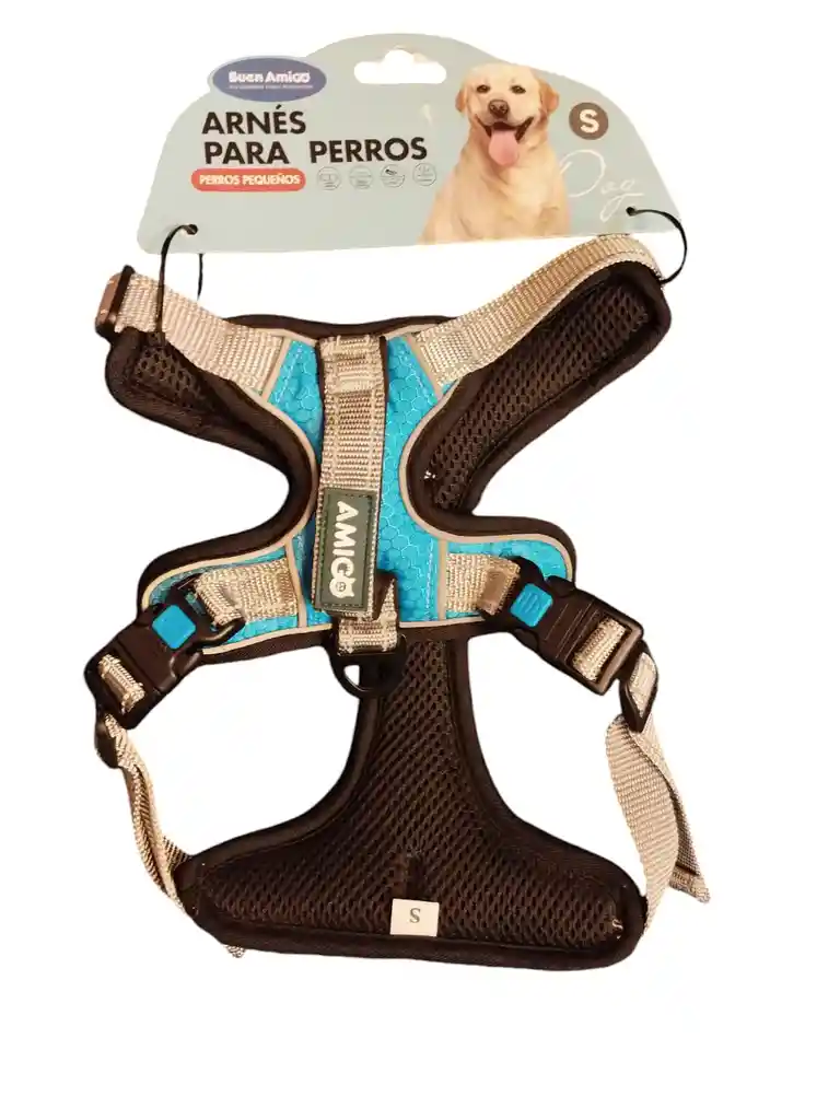 Buen Amigo - Arnes Para Perros Talla S (cuello 31-50 Cm / Pecho 43-56 Cm) (73395)