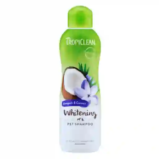 Tropiclean, Shampoo De Awapuhi Para Pelos Blancos (dog-cat) (592 Ml)