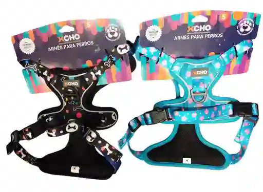 Xcho - Arnes Para Perros Talla S Con Diseños (cuello 31-50 Cm / Pecho 43-56 Cm) (73556)