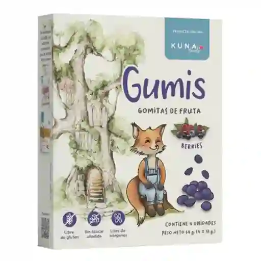 Gumis Gomitas De Fruta Berries Kuna 64g