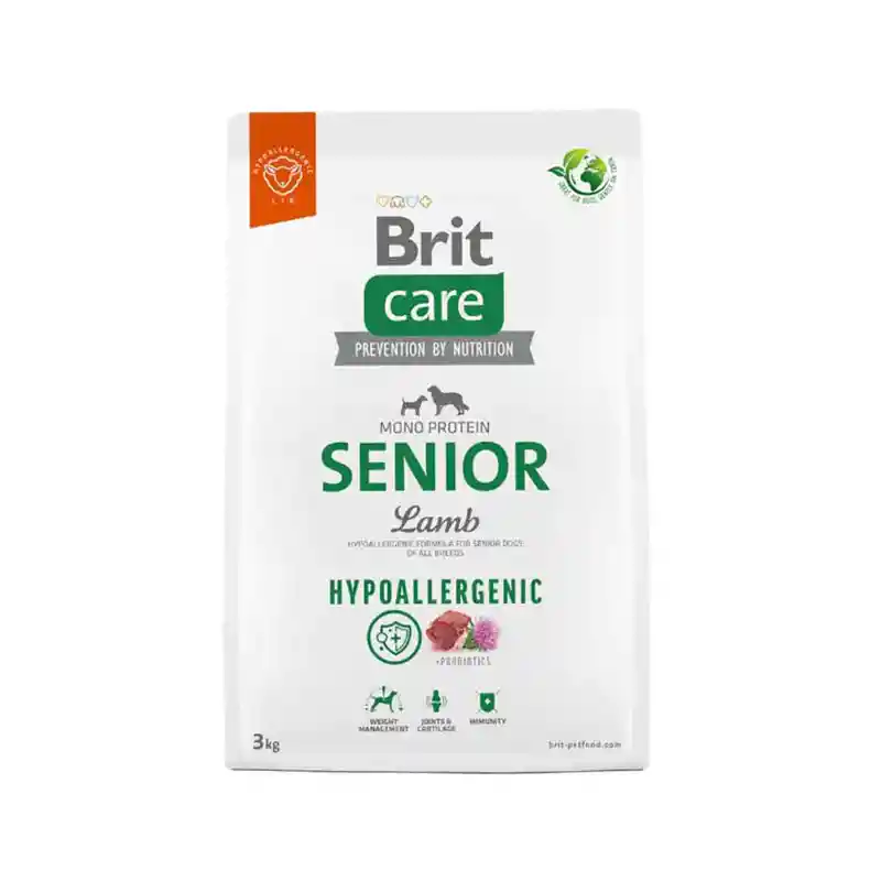 Brit Care Alimento Para Perro Senior Sabor Cordero 3kg