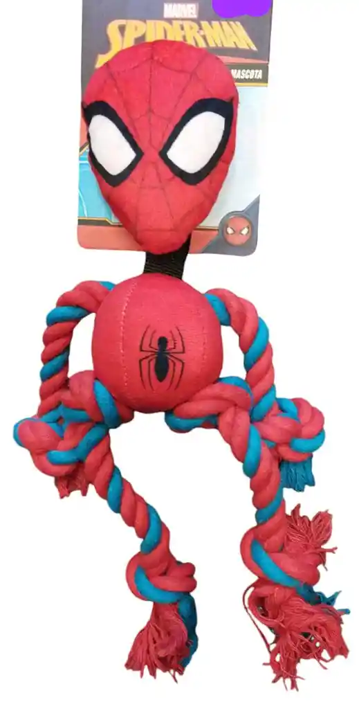 Marvel -spiderman Juguete De Cuerda Para Perros