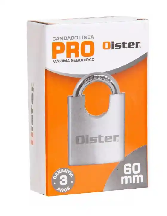 Candado Oister Pro Con Hombro 60mm Níquel