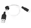 Cable Hoco X21 Plus Lightning 2.4a Silicona 25cm