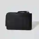 Billetera Negra Tachas Plateadas Mujer