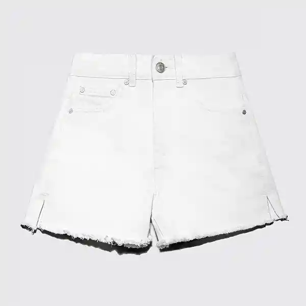 Short Básico Tachas Blanco 38 Mujer