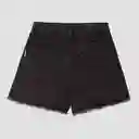 Short Básico Tachas Negro 36 Mujer