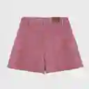 Short Bolsillos Laterales Púrpura 42 Mujer
