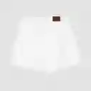 Short Bolsillos Laterales Blanco 44 Mujer
