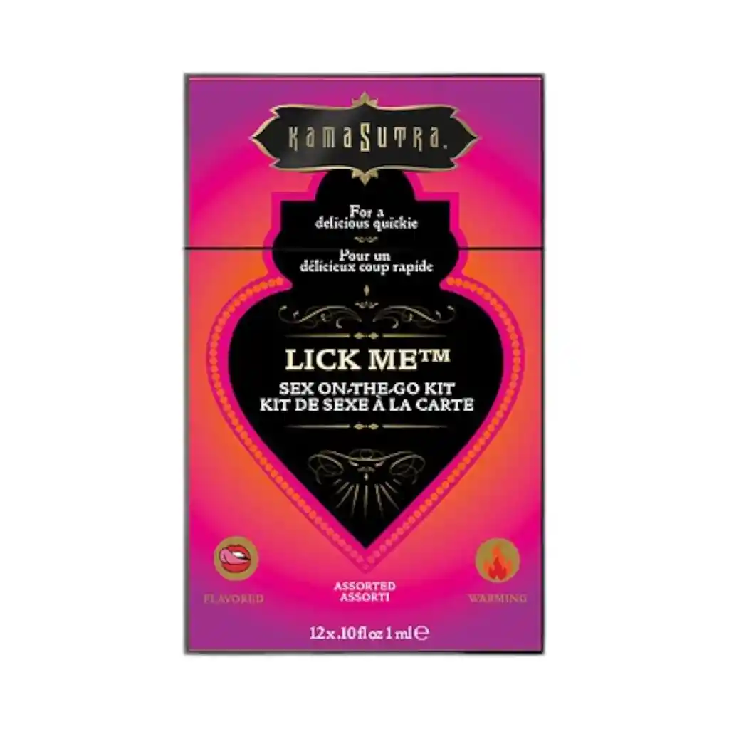 Kit De Sexo Para El Camino Lick Me Kama Sutra 12x3 Ml