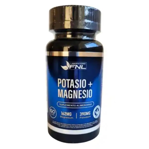 Potasio 390mg + Magnesio 162mg 60 Cápsulas (1 Mes) - Fnl