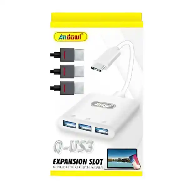 Adaptador Hub Tipo C - 3 Usb