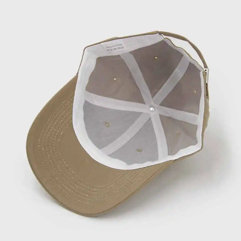 Gorra 6 Paneles Algodón Liso