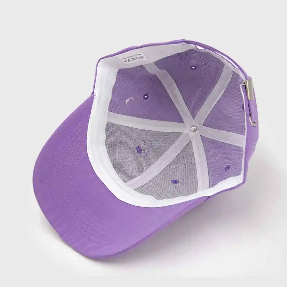 Gorra 6 Paneles Algodón Liso