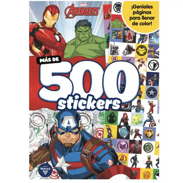 Libro Actividades 500 Stickers Avengers