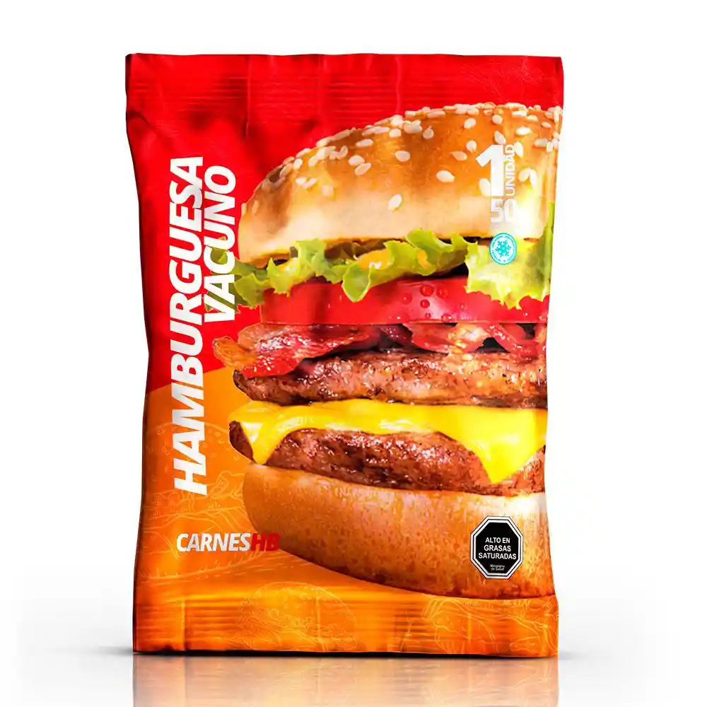 Hamburguesa De Vacuno Carnes Hb 50gr
