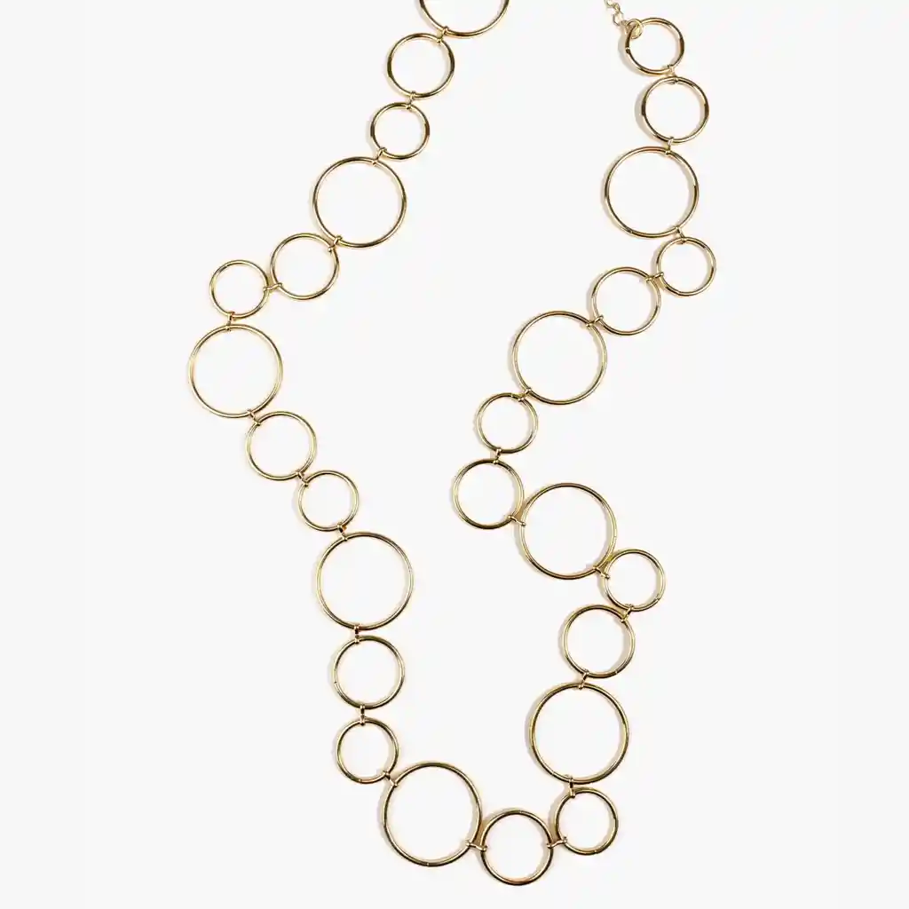 Cinturón Mujer Círculos Ajustable Dorado