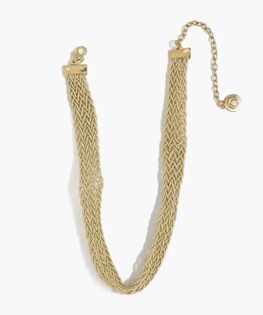 Collar Mujer Monedas Pequeñas Beige